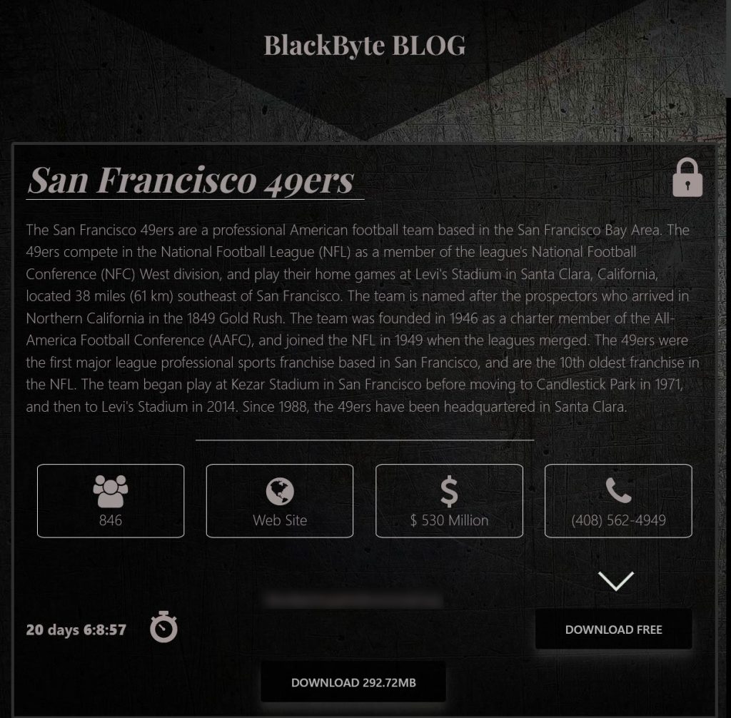 blackbyte data leak site